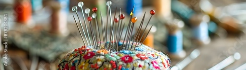 Sewing Needles Pinned in a ...