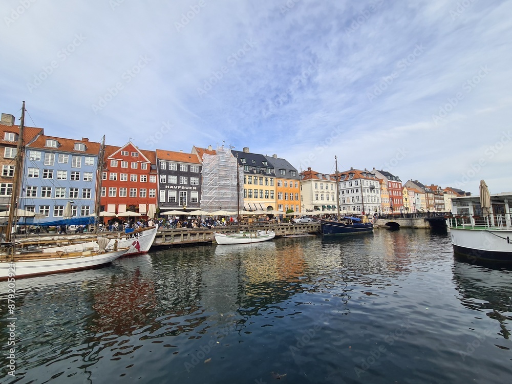 Historical Place in Copenhagen / Denmark: Nyhavn Harbor Historical Place in Copenhagen / Denmark: Nyhavn Harbor