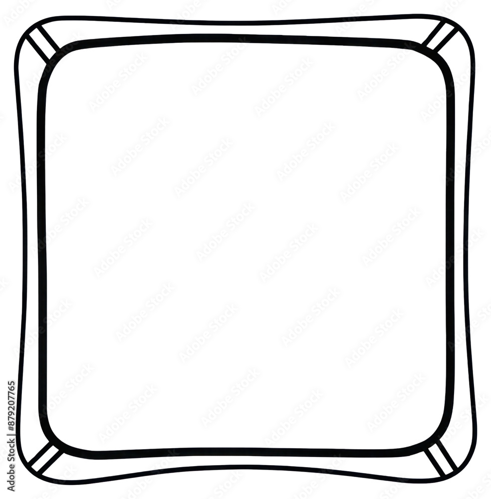 PNG Shape frame line white background. PNG Shape frame line white background.
