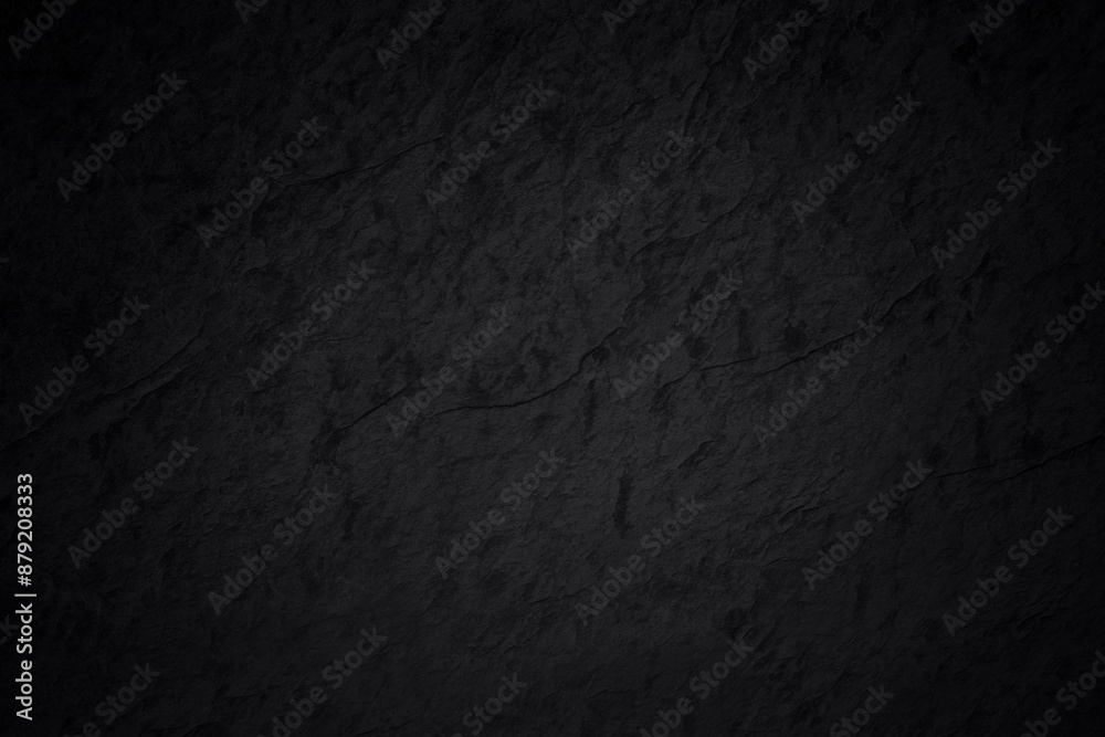 Naklejka premium Dark grey black slate texture in natural pattern with high resolution for background and design art work. Black stone wall.