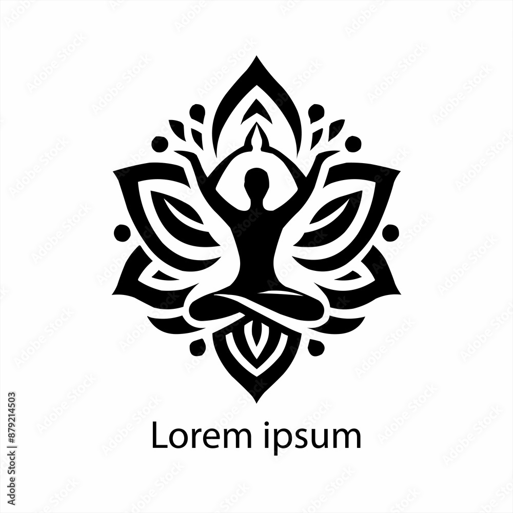 a yoga logo design for brand a yoga logo design for brand