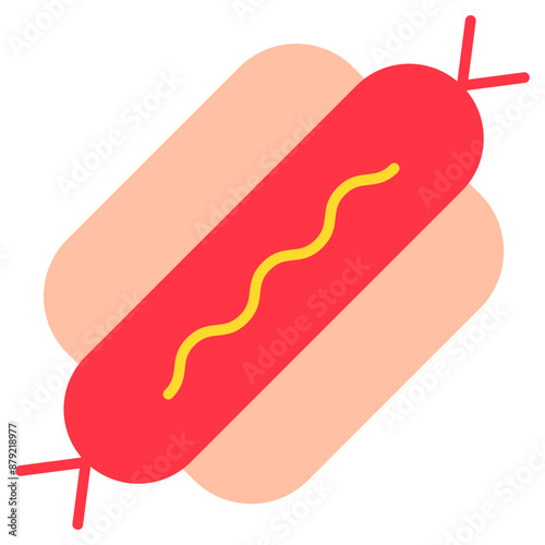 Hotdog, sausage, snack, food, meal Icon