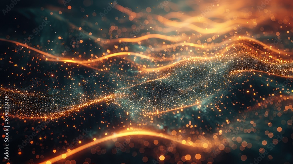 Obraz premium Abstract light flow representing technological evolution