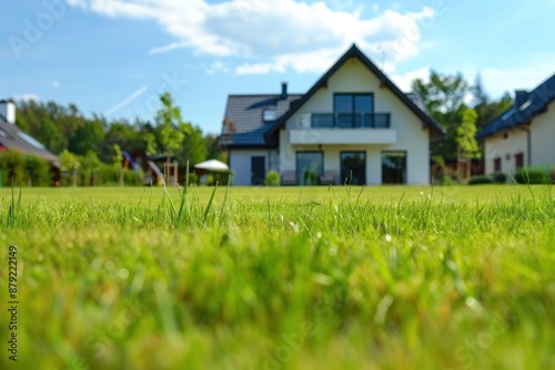 Wallpaper Mural house on the grass, modern house concept real estate Torontodigital.ca