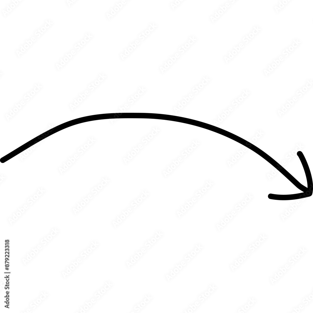 Hand Drawn Arrow. Arrow in Sketch Style Icon Hand Drawn Arrow. Arrow in Sketch Style Icon