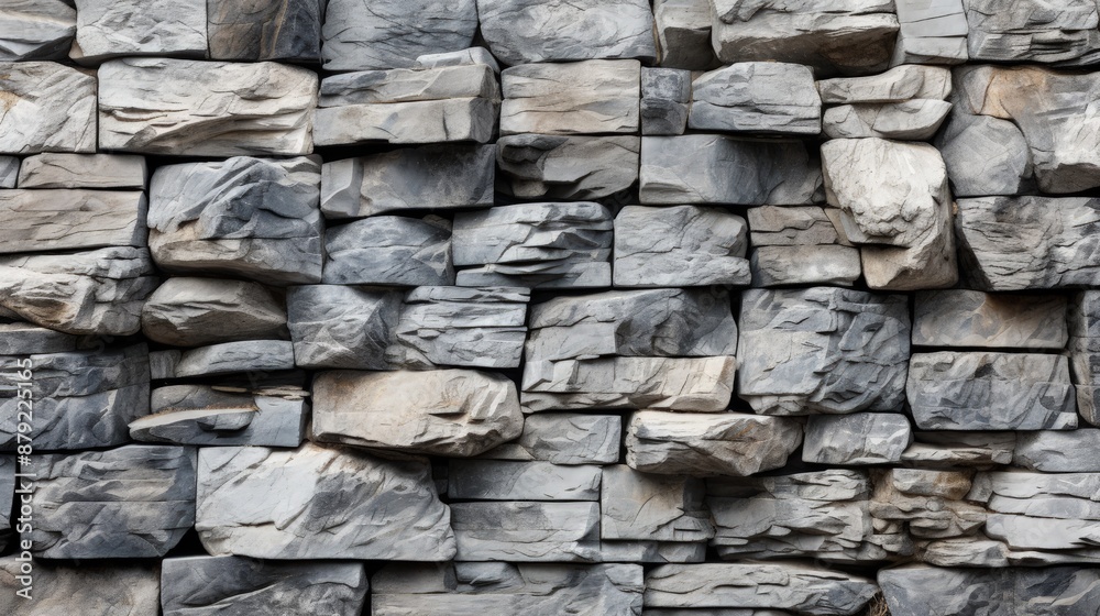 Realistic Gray Stone Wall Texture Background Design Realistic Gray Stone Wall Texture Background Design