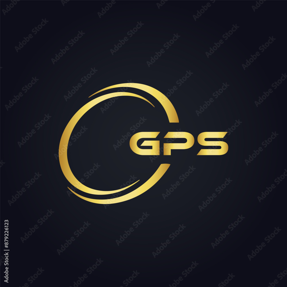 GPS logo. G P S design. White GPS letter. GPS, G P S letter logo design. G P S letter logo design in GOLD, GOLDEN LOGO, THREE, style. letter logo set in one artboard. G P S letter logo vector design.