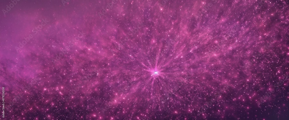 Obraz premium Fire embers particles over Pink background, Abstract dark glitter fire particles lights