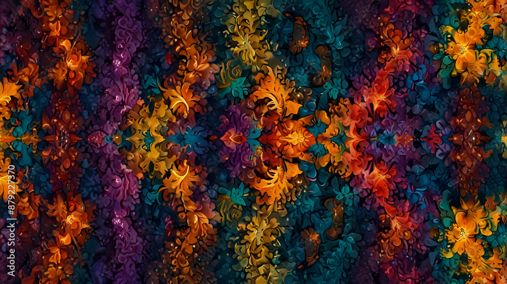 Fractal Explosion illustration background Fractal Explosion illustration background
