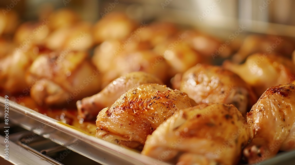 An closely look at the chicken sections