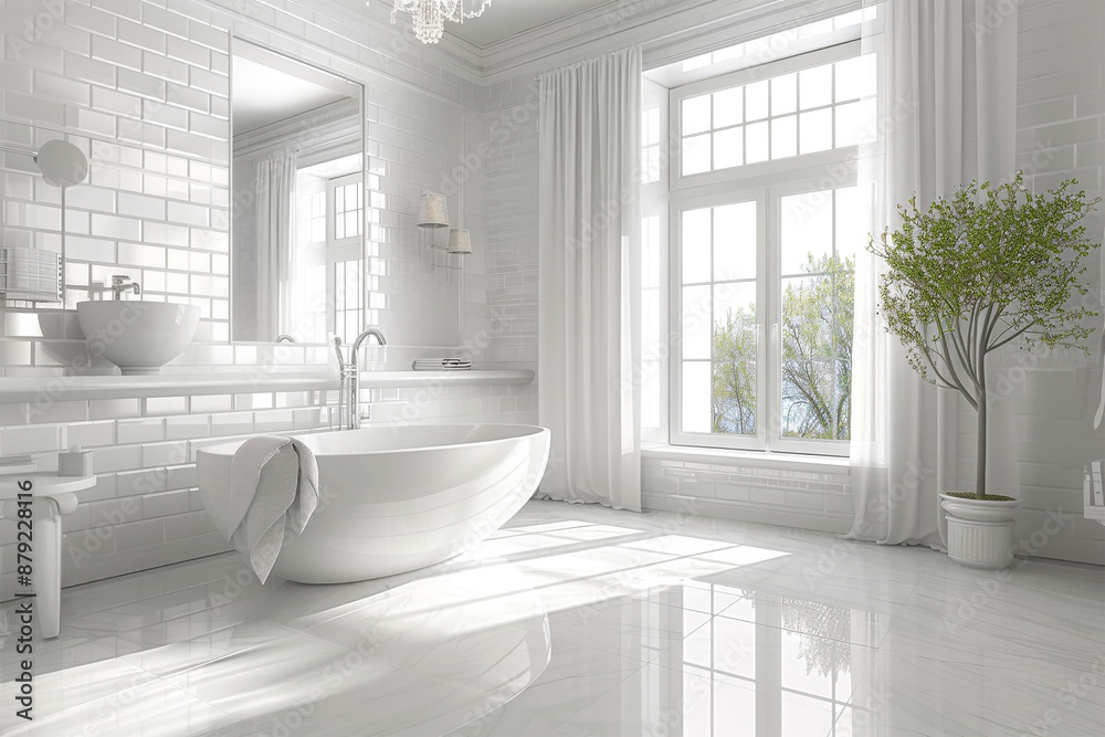 modern bathroom on background modern bathroom on background