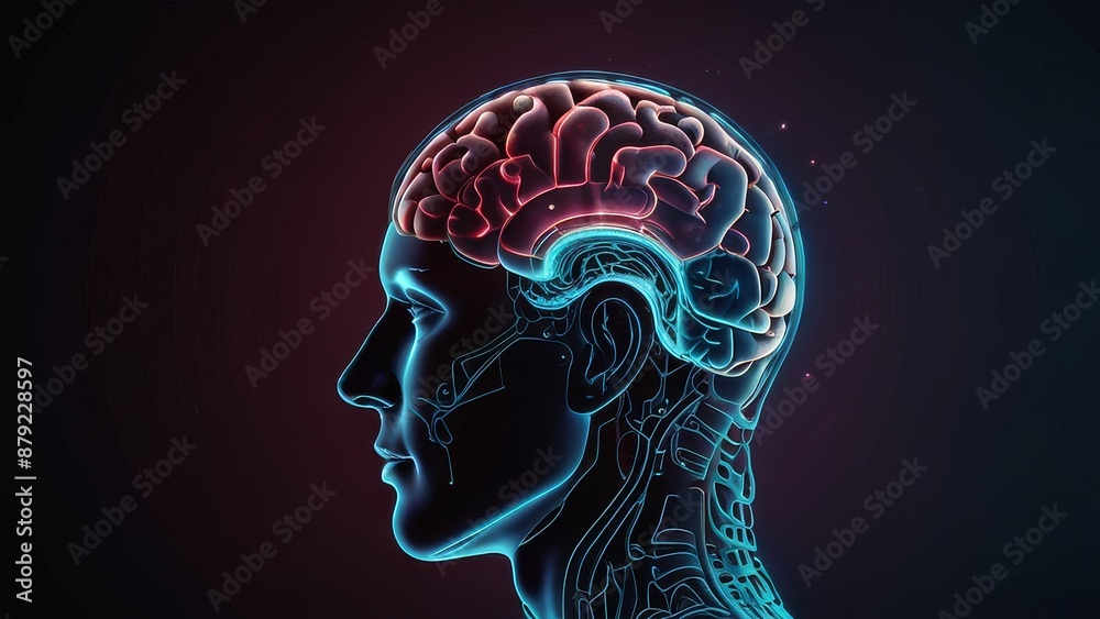 Obraz premium human brain anatomy