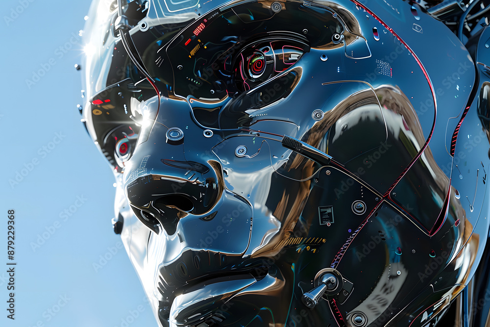 Fototapeta premium Robot of the future that will be able to do more things than a human