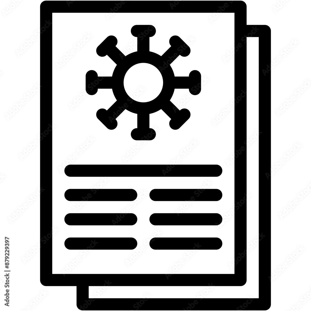 Coronavirus, deceises, news, paper, press Icon Coronavirus, deceises, news, paper, press Icon