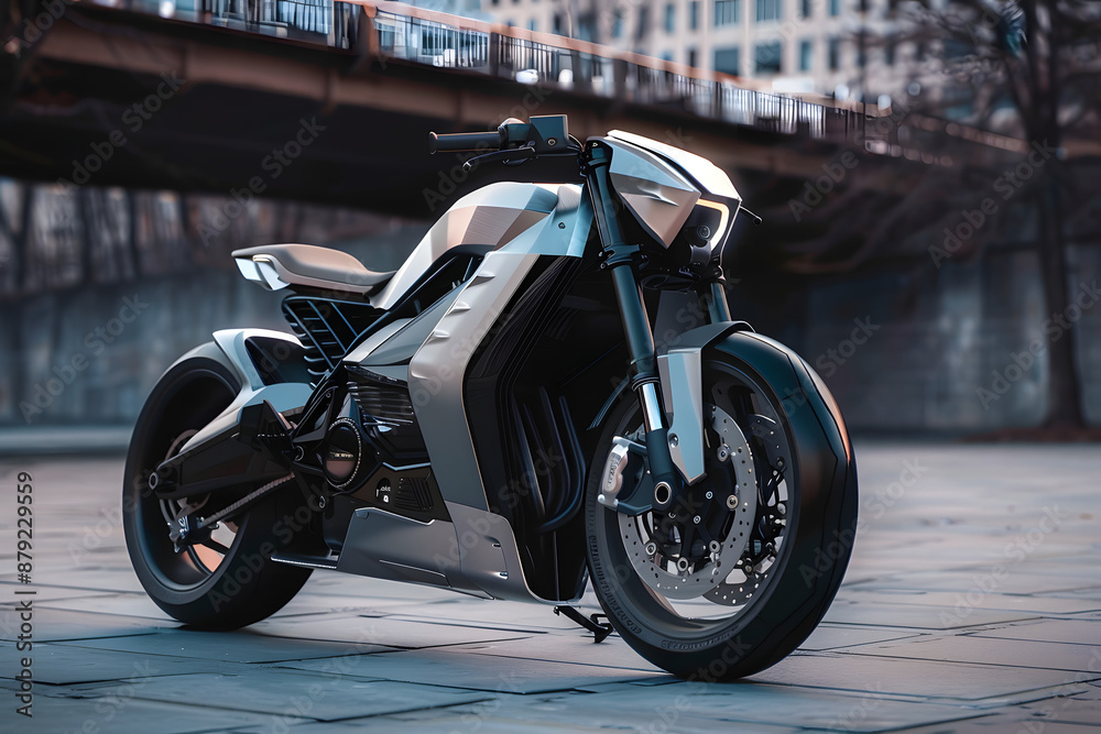 The new motorcycle with a futuristic and beautiful design The new motorcycle with a futuristic and beautiful design