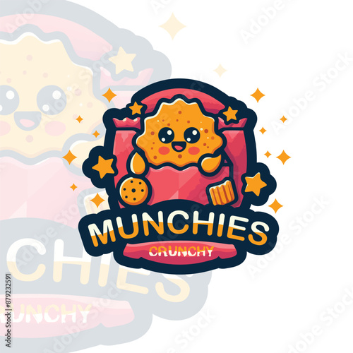 Crunchy Munchies Snack Logo Design
