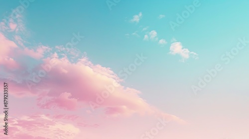 Smooth pastel gradient from pink to blue, creating a soft and serene backdrop. 32k, full ultra hd, high resolution photo