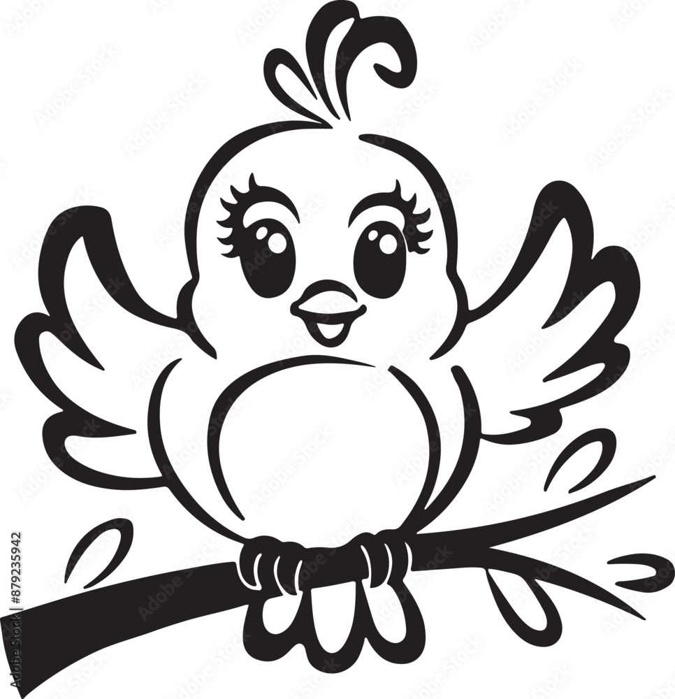 black and cartoon illustration