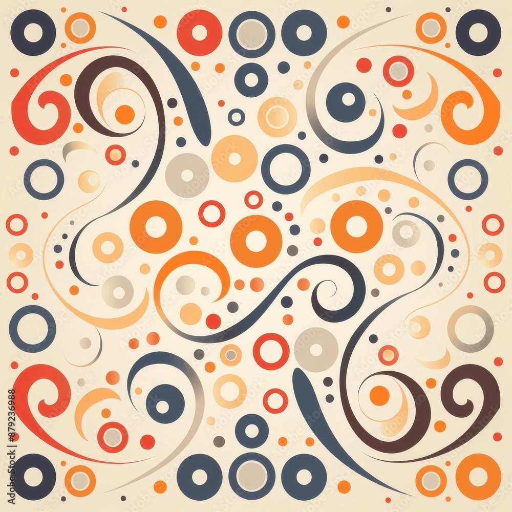 Abstract Swirls and Circles Pattern Abstract Swirls and Circles Pattern