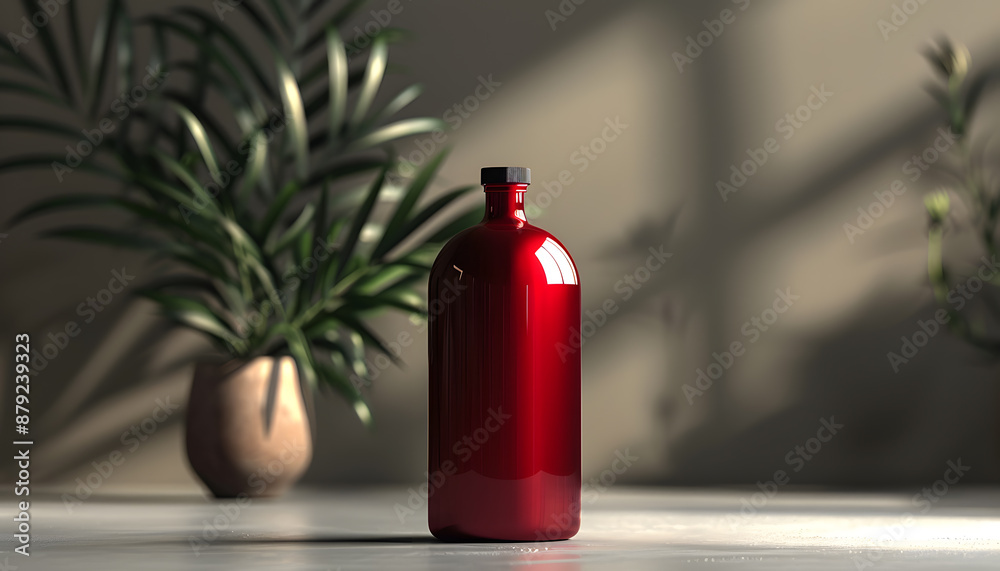 Obraz premium bottle mockup