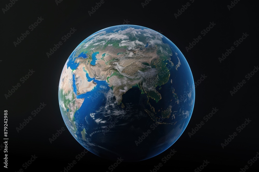 Earth from Space: Asia and Surrounding Continents Earth from Space: Asia and Surrounding Continents