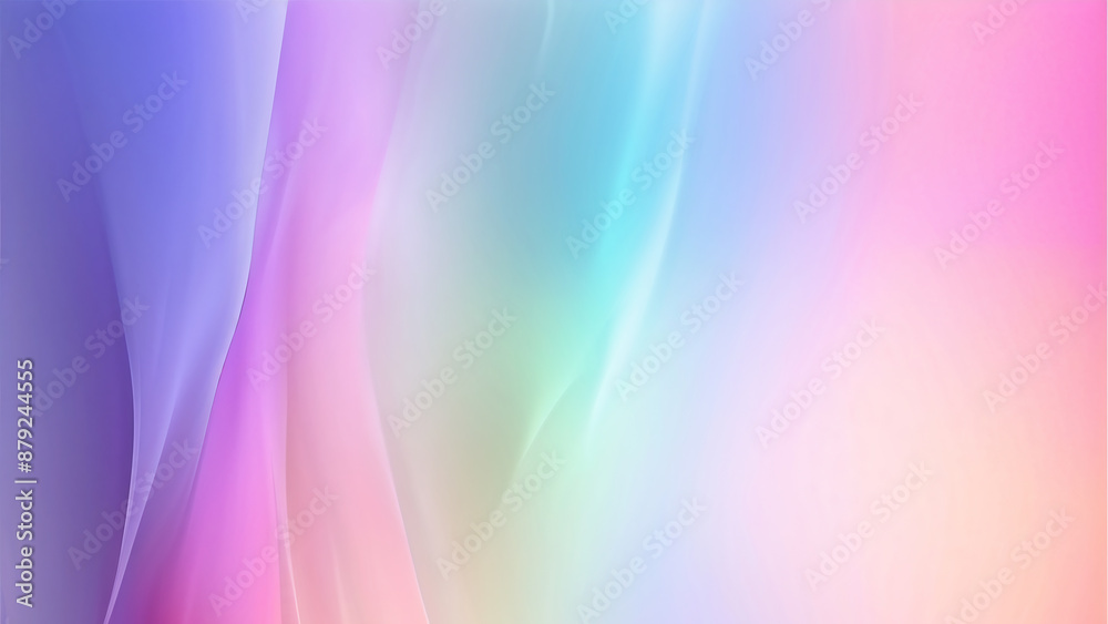 Obraz premium Pastel Colors powdered wave isolated Abstract Background, Mesmerizing Pastel Colors Abstract HD Background of Swirling Hues of Pink & white with sky blue. Vibrant abstract liquid art in blues and pink