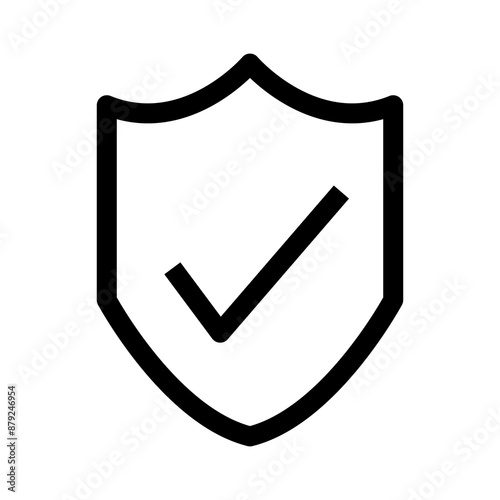 Free Download 
Illustration depicting a black insurance icon on a white background - GFXLoad