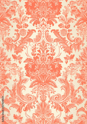 Vintage damask pattern