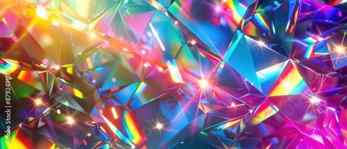 Glittering prism light background