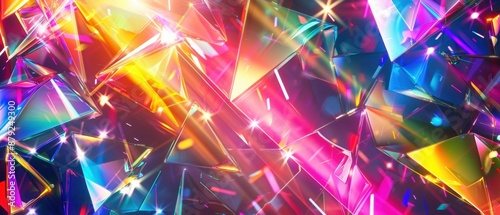 Glittering prism light background