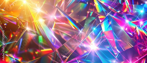 Glittering prism light background