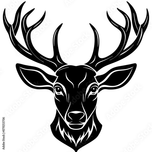 deer head vector,deer, animal, vector, reindeer, mammal, cartoon, illustration