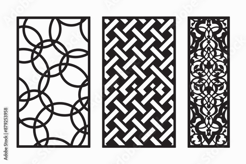Silhouette of black and white pattern