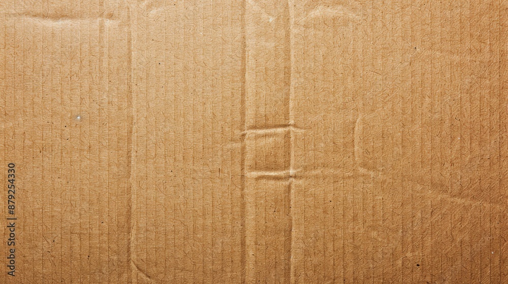 Fototapeta premium Brown cardboard paper of carton corrugated texture. Cardboard box background, Pattern rough carton