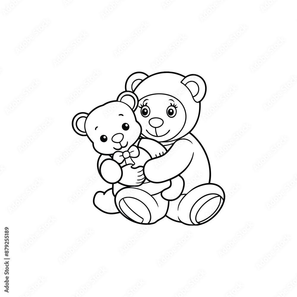 teddy bear with a bear teddy bear with a bear