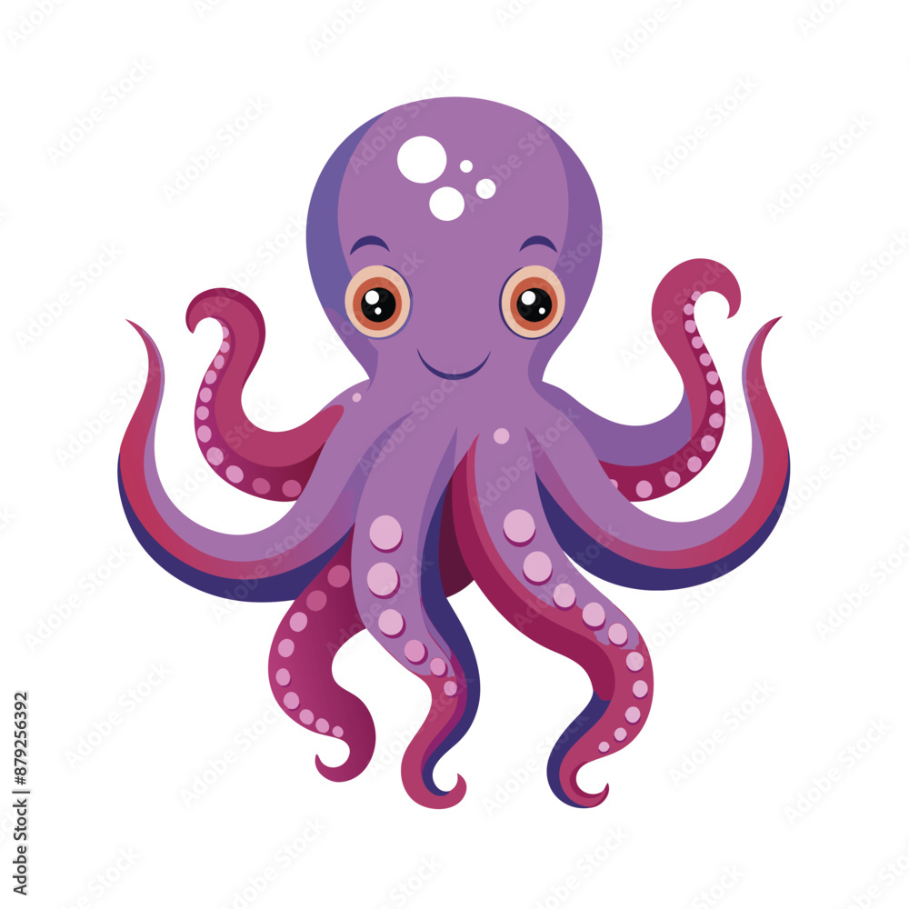 a purple octopus white background a purple octopus white background
