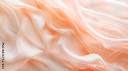 Soft and calm empty gentle background in pale peach and ivory. 32k, full ultra hd, high resolution