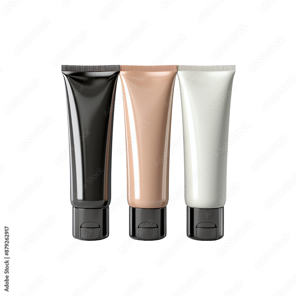 Set of Plastic Cosmetic Containers PNG Creams and Tonic Bottles Isolated on Transparent and White Background Set of Plastic Cosmetic Containers PNG Creams and Tonic Bottles Isolated on Transparent and White Background