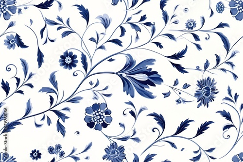 Vector floral watercolor texture pattern with blue flowers.Watercolor floral pattern.Blue flowers pattern.Seamless pattern can be used for wallpaper,pattern fills,web page background,surface textures
