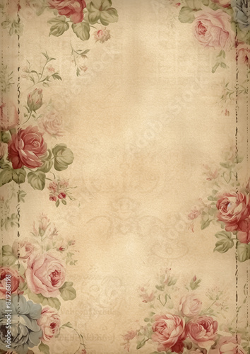 Shabby floral background