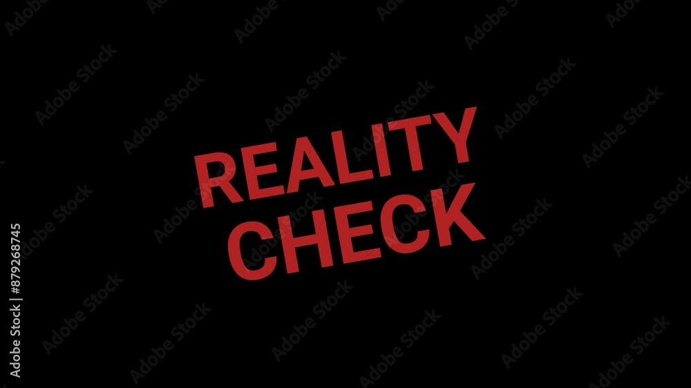 Reality check Stamp Effect text Animation Reality check Stamp Effect text Animation