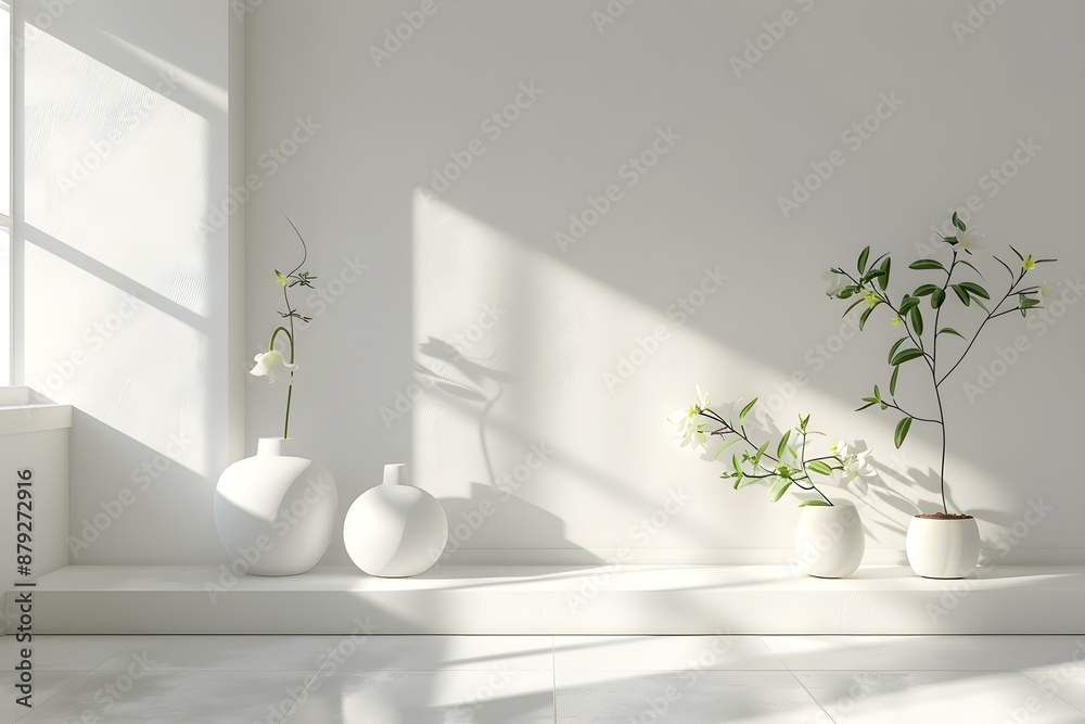 Serene White Interior Vignettes Serene White Interior Vignettes