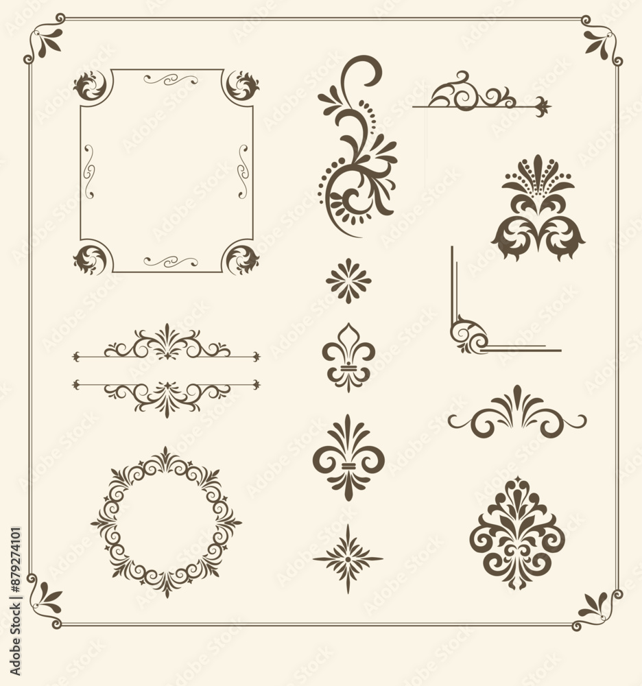 Naklejka premium set of elements