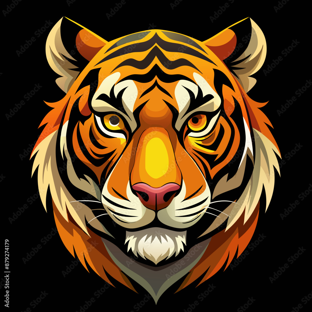 Fototapeta premium tiger vector and illustration