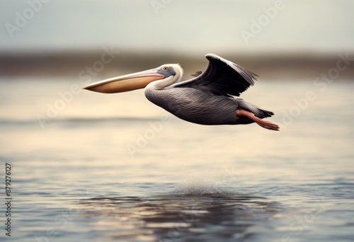 abstract bird olated icon animal pelican signs wild flight symbol illustration design painted side graphic