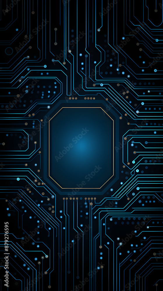 Digital circuit technology graphics poster mobile phone background Digital circuit technology graphics poster mobile phone background