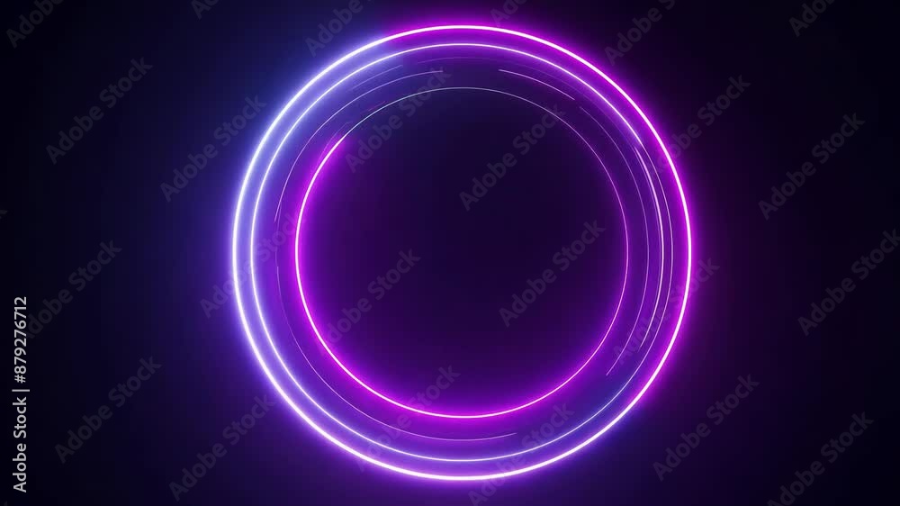 Neon Glow Abstract Circle Neon Glow Abstract Circle