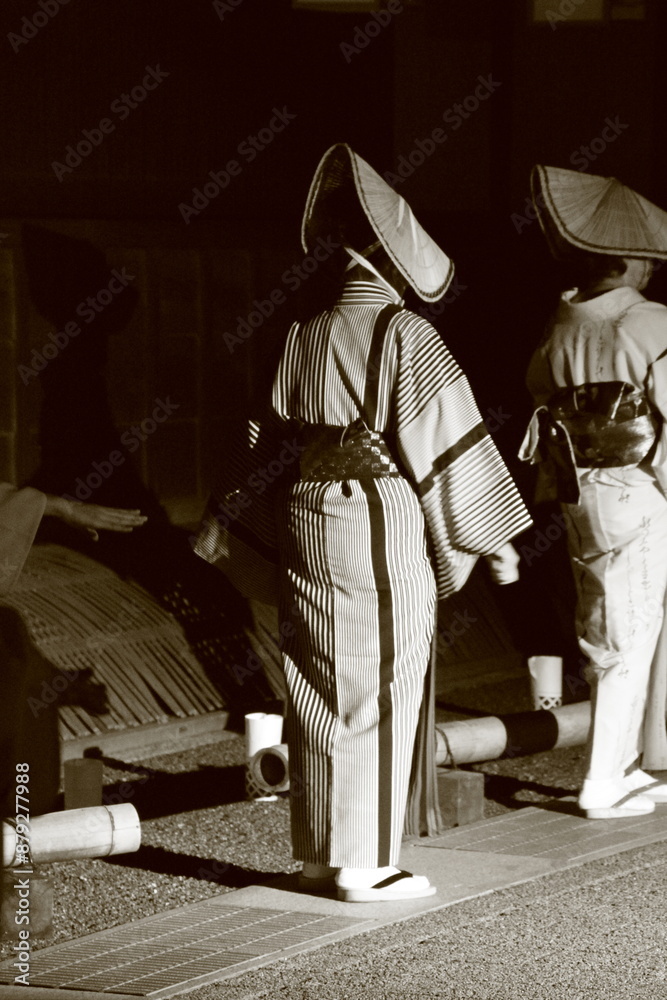 Fototapeta premium 小唄踊り 盆踊り