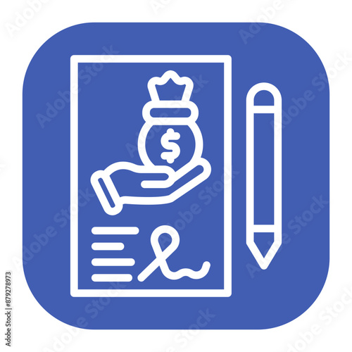 Loan Underwriting icon vector image. Can be used for Loan.