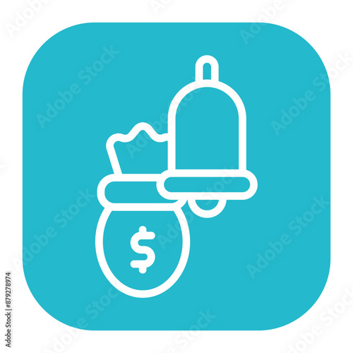 Payment Reminder icon vector image. Can be used for Loan.